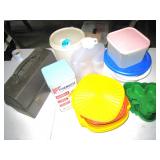 Tupperware & Cracker Tin