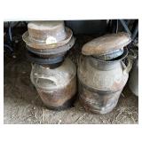 (2) 5 Gallon Milk Cans