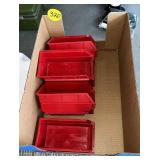 Red Plastic Sorting Trays