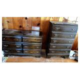 5 Drawer Chest, Double Dresser w/Mirror & Full...