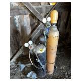 Acetylene Welder w/Titled Tank, Torch & Cart