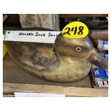Wooden Duck Decoy & 1952 Calendar