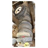 Lawn Mower Hard Rubber Wheels