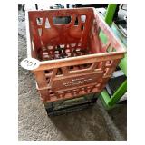 (2) Milk Crates