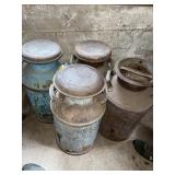 (4) Milk Cans