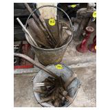 (2) Pails Punches & Chisels