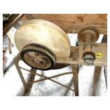 Grindstone on Stand w/Pulley