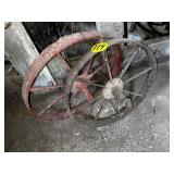 (2) Wheelbarrow Metal Wheels