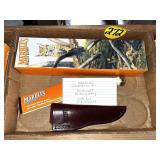 Marbles Fieldcraft Buffalo/Stag Knife, Sheath &...
