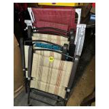 (5) Folding Chairs & Lawn Lounge (5) Folding Chairs & Lawn Lounge