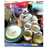 Pop Bottle, Plates & Glassware Pop Bottle, Plates & Glassware