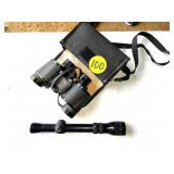 Redfield 1.75x5 Scope & Bushnell 7x35 Binocular Redfield 1.75x5 Scope & Bushnell 7x35 Binocular
