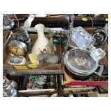 (2) Boxes Big Ben Clock, Casseroles &... (2) Boxes Big Ben Clock, Casseroles &...