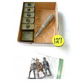 Lead Soldiers & Cans of Military Foot Powder &... Lead Soldiers & Cans of Military Foot Powder &...