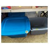 (2) Totes W/Lids (2) Totes W/Lids
