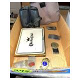 Money Clips, Chesterfield Cigar Case & Binoculars Money Clips, Chesterfield Cigar Case & Binoculars