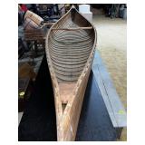 16 Foot Lat Strap Canoe (Needs Canvas) 16 Foot Lat Strap Canoe (Needs Canvas)