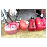 (4) Small Gas Cans (4) Small Gas Cans