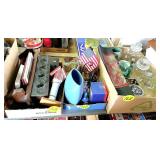 (3) Boxes Glassware & Misc. (3) Boxes Glassware & Misc.
