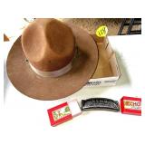 Brown Hat & Hohner-Echo Harmonica Brown Hat & Hohner-Echo Harmonica