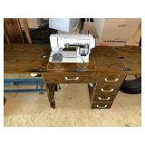 New Home Electric Sewing Machine w/Cabinet New Home Electric Sewing Machine w/Cabinet