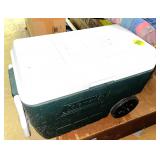 Coleman Rolling Cooler w/Christmas Decor,... Coleman Rolling Cooler w/Christmas Decor,...