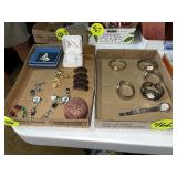 (2) Boxes Jewelry & Watches (2) Boxes Jewelry & Watches