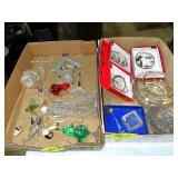 (2) Boxes Ornaments & Salt Dip (2) Boxes Ornaments & Salt Dip