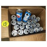 (2) Boxe RC Cola Baseball Cans 1977 (2) Boxe RC Cola Baseball Cans 1977