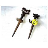 Decorative Iron Lawn Spikes Decorative Iron Lawn Spikes