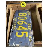 1955 Farm License Plate 1955 Farm License Plate