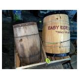 (2) Wood Crates & Nail Keg (2) Wood Crates & Nail Keg