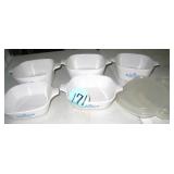 (5) Corningware Bowls w/Lids