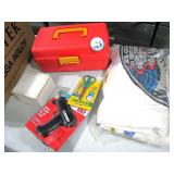 Glue Gun, Tackle Box & Misc.