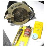 Stud Finder, B&D Circular Saw (Tested), Utility...