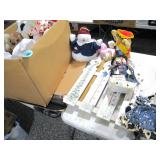 Stuffed Animals, Picket Fence & Snowman