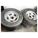 (2) Pair 15 Inch Wide Tires & Rims