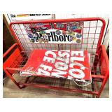 Marlboro Metal Bench, Nascar Winston Cup Banner...
