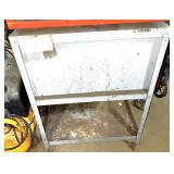 2 Drawer Metal Shop Cart on Wheels