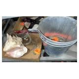 Seashell, Metal Art & Bud Light Pails