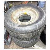 (2) Hoosier Poor Tires on VW Rims