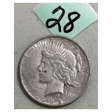 1922 D Peace Silver Dollar