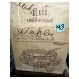 Indiana Glass Carnival Punch Bowl & Cups