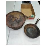 Wagner CI Pan & Taiwan CI Covered Kettle