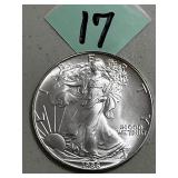 1986 Eagle Silver Dollar