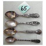 (4) Sterling Silver Spoons
