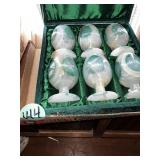 (6) Heavy Glass Goblets