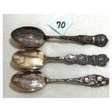 (3) Sterling Silver Spoons