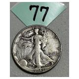 1941S Walking Silver Half Dollar