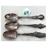 (3) Sterling Silver Spoons